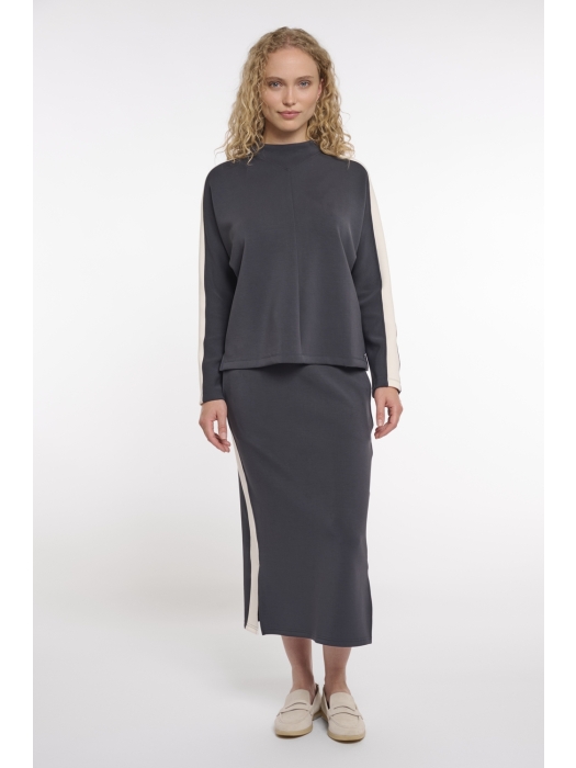 Rino en Pelle Pullover with high neck 10175 dark navy