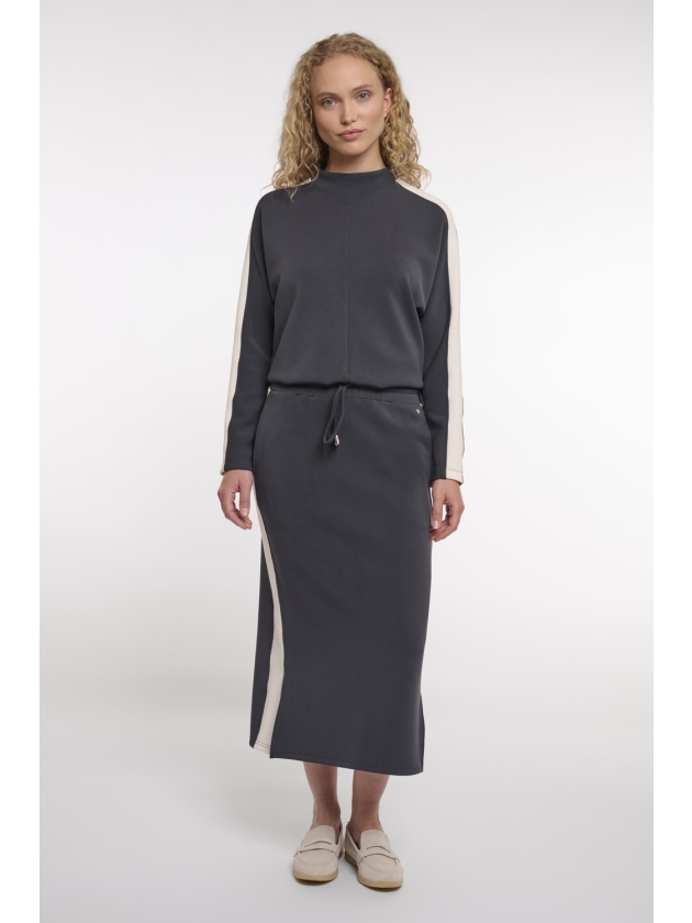 Rino en Pelle Midi skirt 10175 dark navy