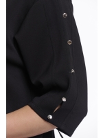 Rino en Pelle Dress with sleeve detail 9900 black