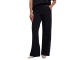 Rino en Pelle Regular length straight wide leg pants with slit d 9900 black