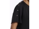 Rino en Pelle Half sleeve top with button details 9900 black