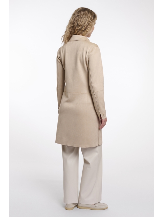 Rino en Pelle Single breasted coat 10866 oat