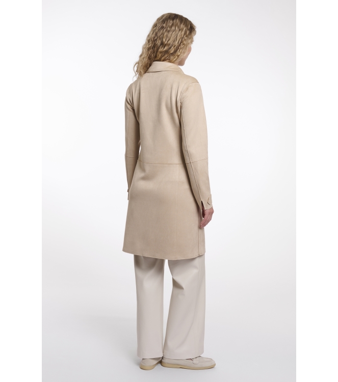 Rino en Pelle Single breasted coat 10866 oat