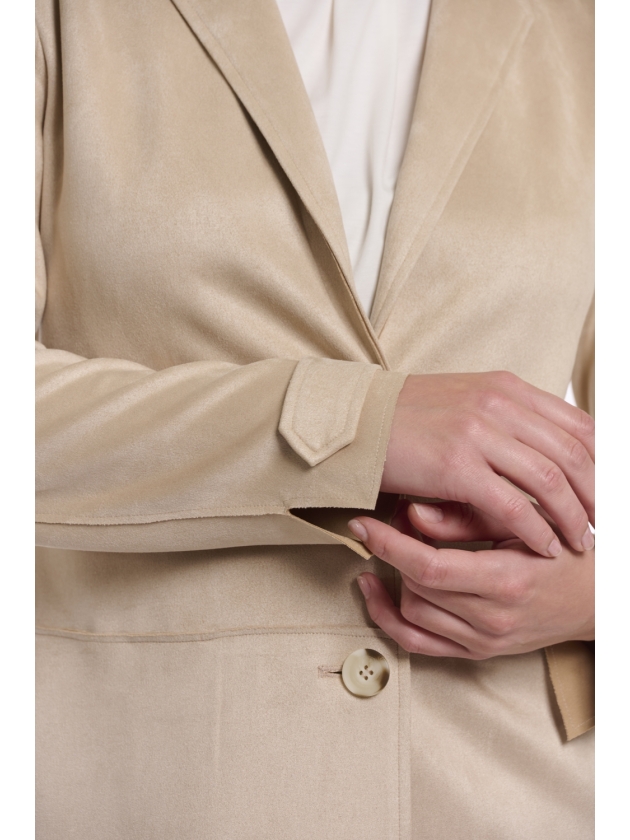 Rino en Pelle Single breasted coat 10866 oat
