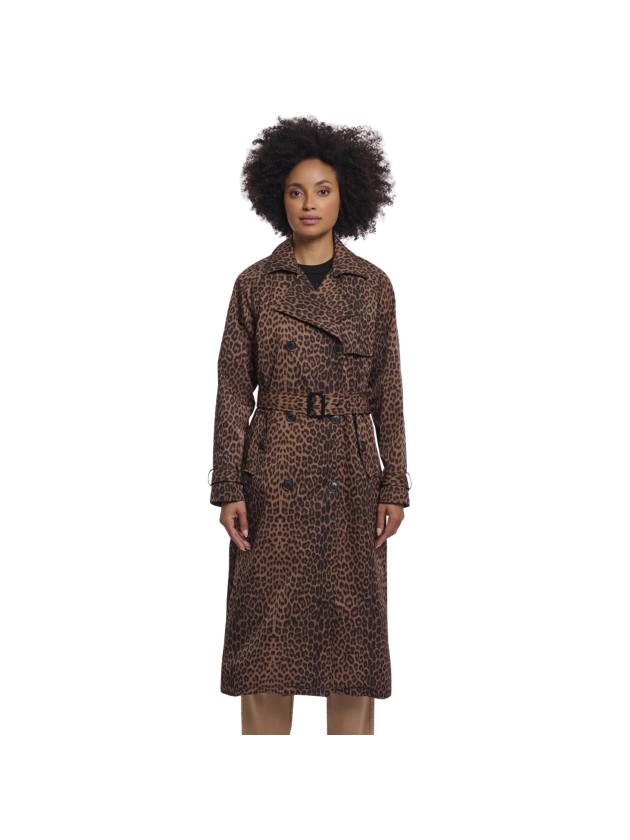 Rino en Pelle Double breasted coat 8980 leopard