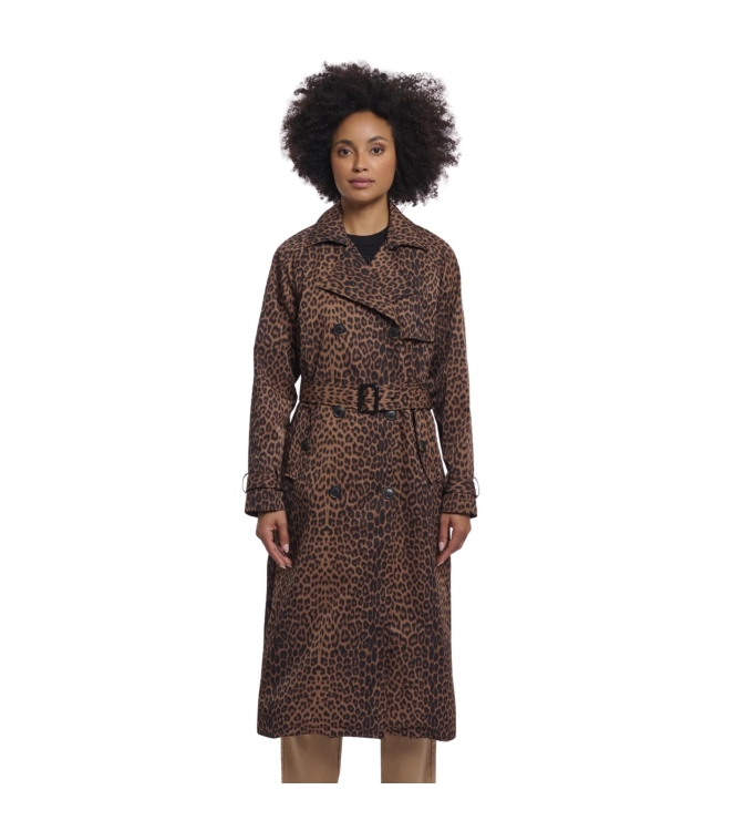 Rino en Pelle Double breasted coat 8980 leopard