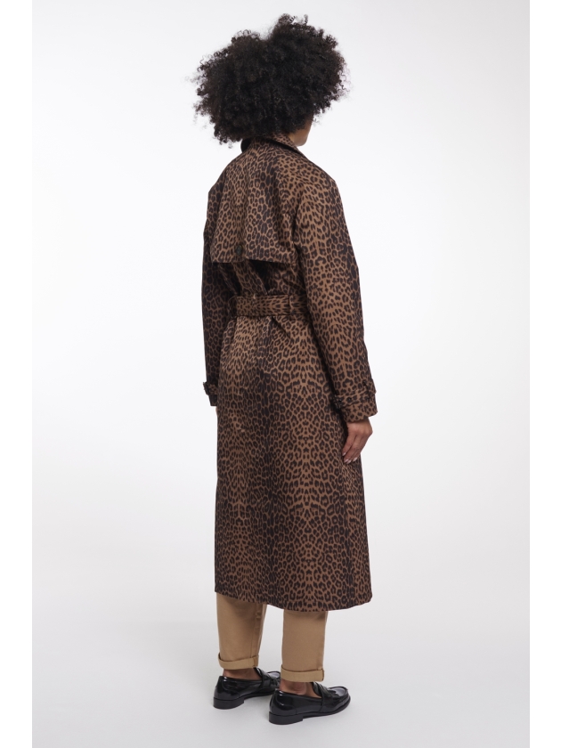 Rino en Pelle Double breasted coat 8980 leopard