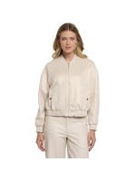 Rino en Pelle Bomber jacket with zipper closure 10828 birch gold