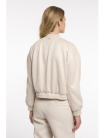 Rino en Pelle Bomber jacket with zipper closure 10828 birch gold