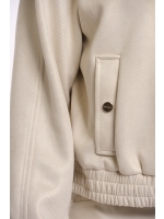 Rino en Pelle Bomber jacket with zipper closure 10828 birch gold