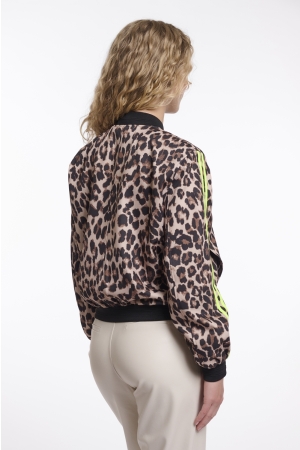 Rino en Pelle Bomber jacket 11032 leopard neon