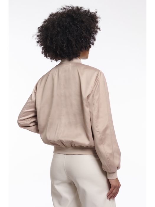 Rino en Pelle Bomber jacket 11018 smoked pearl