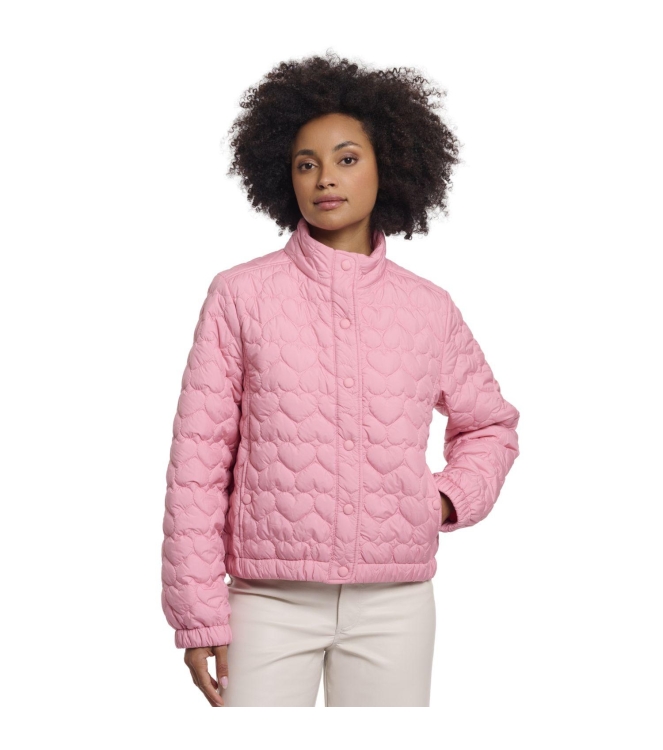Rino en Pelle Light padded cropped jacket 11016 cotton candy