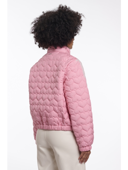 Rino en Pelle Light padded cropped jacket 11016 cotton candy