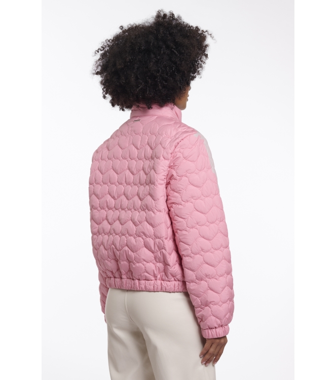 Rino en Pelle Light padded cropped jacket 11016 cotton candy