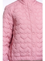 Rino en Pelle Light padded cropped jacket 11016 cotton candy