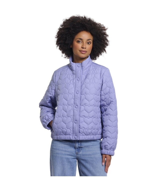 Rino en Pelle Light padded cropped jacket 11021 brushed blue