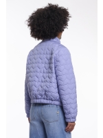 Rino en Pelle Light padded cropped jacket 11021 brushed blue