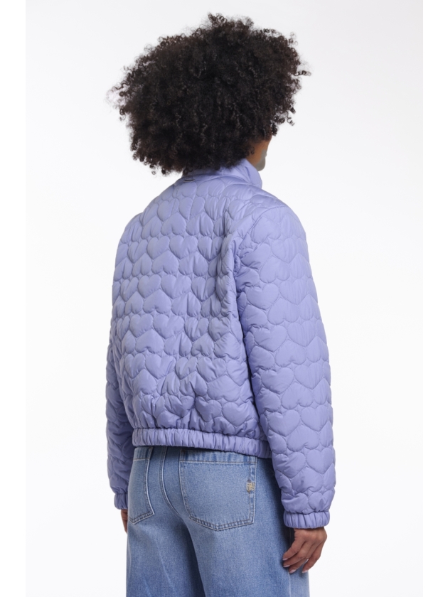 Rino en Pelle Light padded cropped jacket 11021 brushed blue
