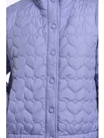 Rino en Pelle Light padded cropped jacket 11021 brushed blue