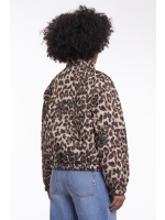 Rino en Pelle Light padded cropped jacket 8980 leopard