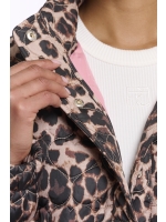 Rino en Pelle Light padded cropped jacket 8980 leopard