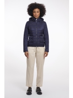 Rino en Pelle Light padded fitted jacket 10175 dark navy
