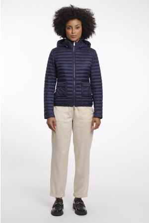 Rino en Pelle Light padded fitted jacket 10175 dark navy