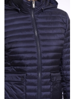 Rino en Pelle Light padded fitted jacket 10175 dark navy