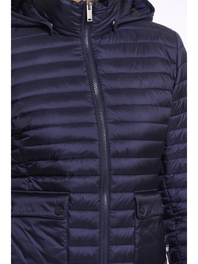 Rino en Pelle Light padded fitted jacket 10175 dark navy