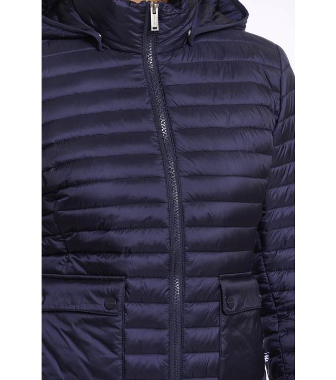 Rino en Pelle Light padded fitted jacket 10175 dark navy