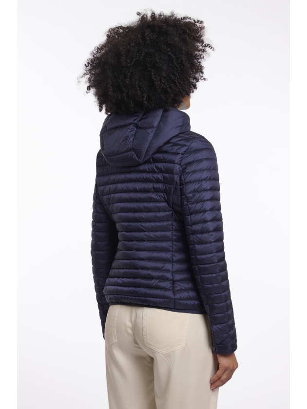 Rino en Pelle Light padded fitted jacket 10175 dark navy