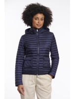 Rino en Pelle Light padded fitted jacket 10175 dark navy