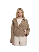 Rino en Pelle Single breasted short trenchcoat 11011 slate bark