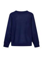 Freequent Metallic knit bat sleeve Patriot blue