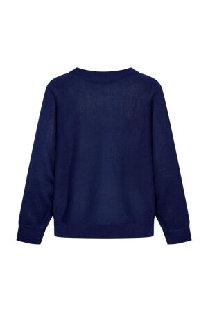 Freequent Metallic knit bat sleeve Patriot blue