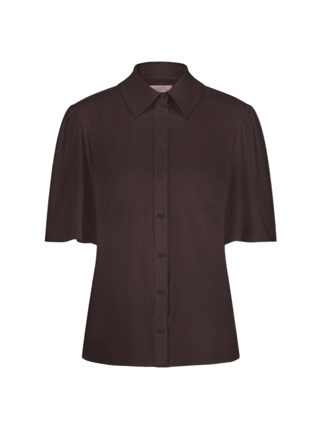 Studio Anneloes Poppy butterfly blouse 8700 espresso