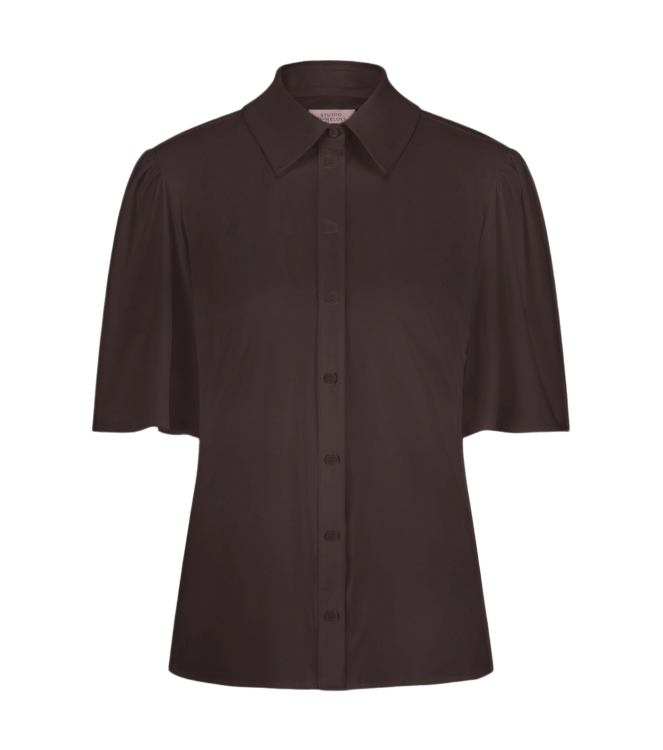 Studio Anneloes Poppy butterfly blouse 8700 espresso
