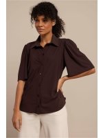 Studio Anneloes Poppy butterfly blouse 8700 espresso