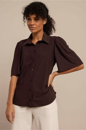 Studio Anneloes Poppy butterfly blouse 8700 espresso