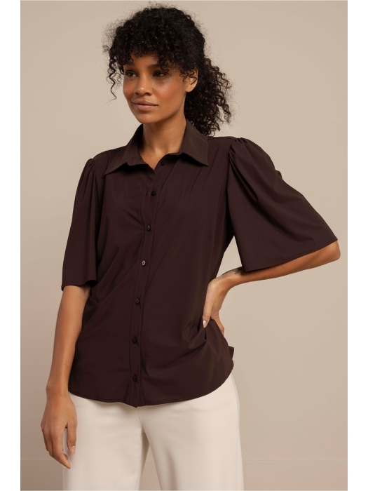 Studio Anneloes Poppy butterfly blouse 8700 espresso