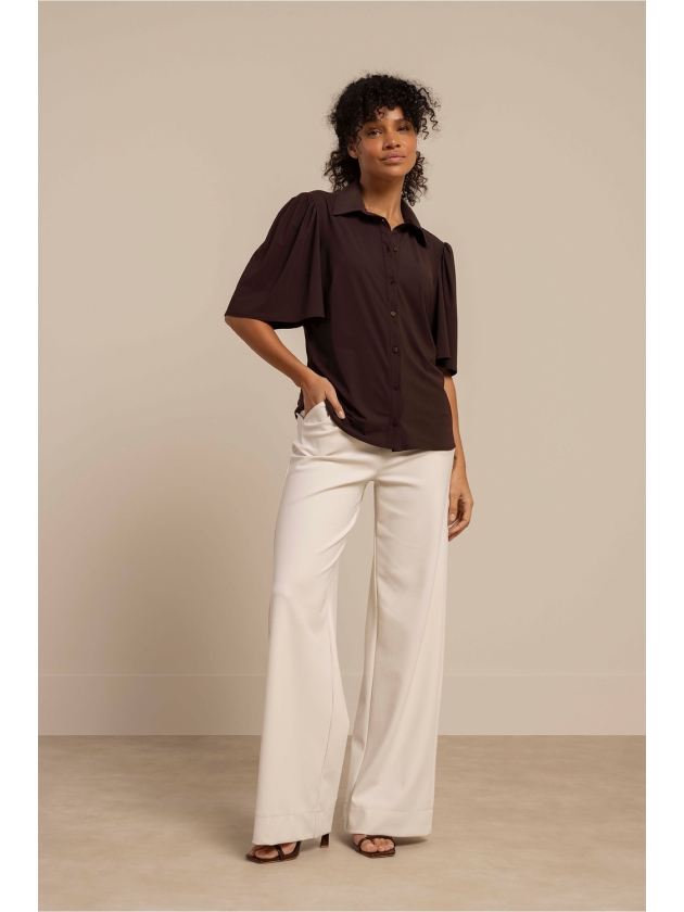 Studio Anneloes Poppy butterfly blouse 8700 espresso