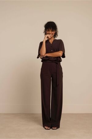 Studio Anneloes Maggie jumpsuit 8700 espresso
