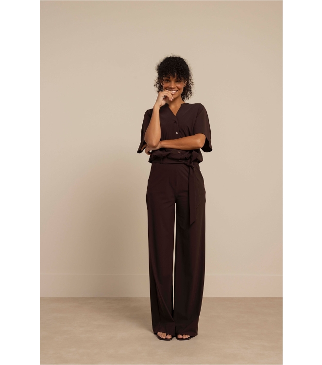 Studio Anneloes Maggie jumpsuit 8700 espresso
