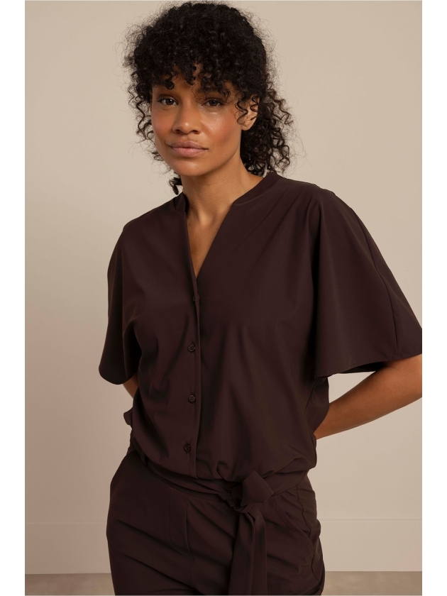 Studio Anneloes Maggie jumpsuit 8700 espresso