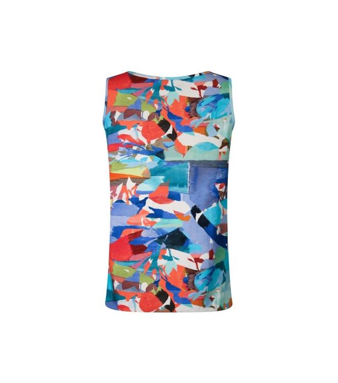 Sarto Fashion Singlet o-neck r1280 sky-coral+ abstract art print