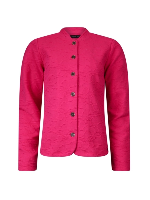 Sarto Fashion Jacket stand-up collar r935 hot pink