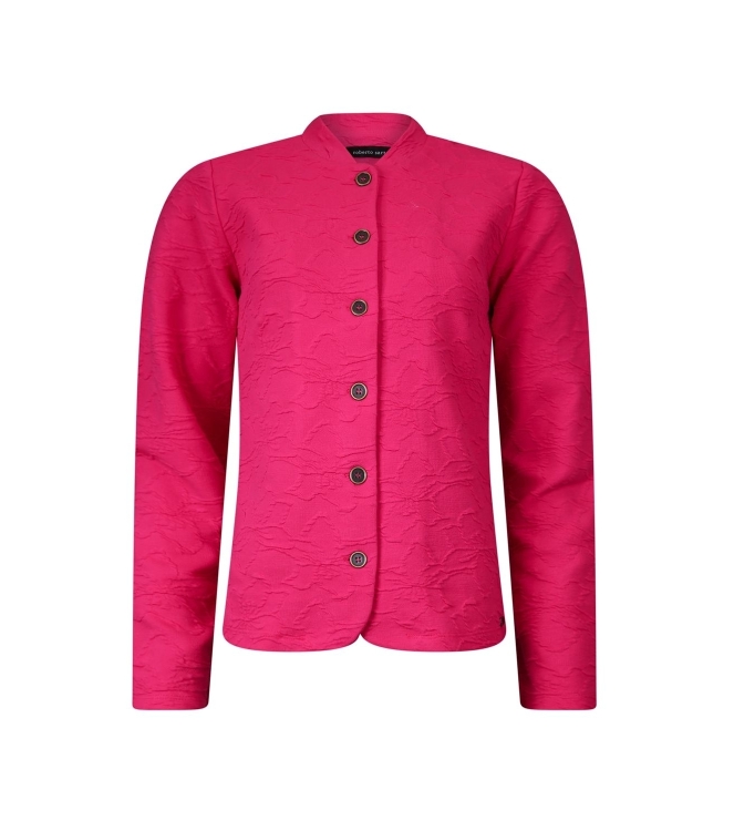 Sarto Fashion Jacket stand-up collar r935 hot pink