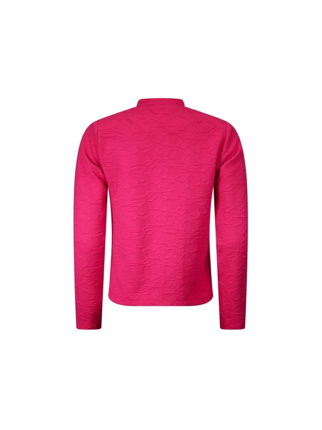 Sarto Fashion Jacket stand-up collar r935 hot pink