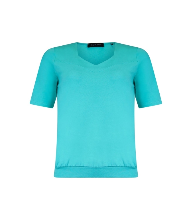 Sarto Fashion Blouson square neck r683 aqua green